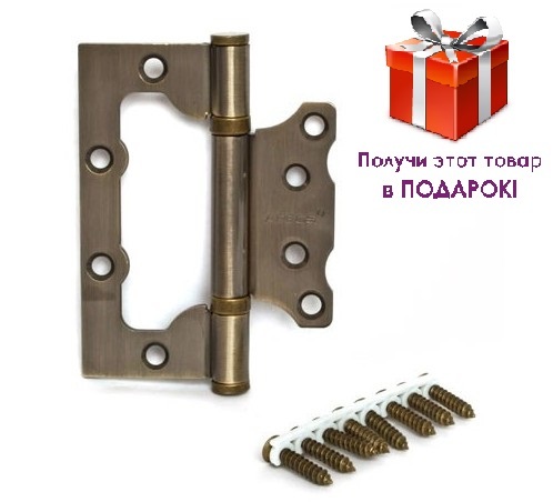 Петля накладная 100*75-B2-Steel Петля накладная 100*75-B2-Steel